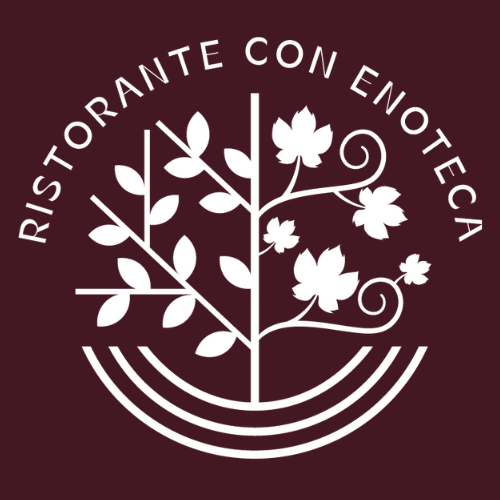 Ristorante Origini: logo del ristorante bianco con sfondo bordeaux per transizione delle pagine